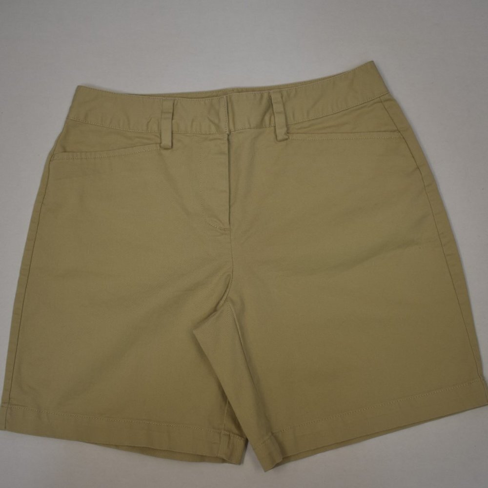 LAND'S END  CHINO MID RISE 5" SHORTS SZ‎ 2
